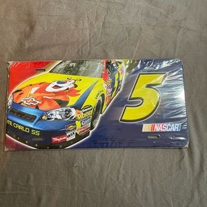 Kellogg's Tony the Tiger NASCAR License Plate - #5 Kyle Busch - Brand New